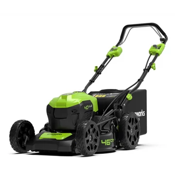 Greenworks GD40LM46SPK4 40V, 46 cm, fűgyűjtős, akkumulátoros önjáró fűnyíró - akkuval és töltővel